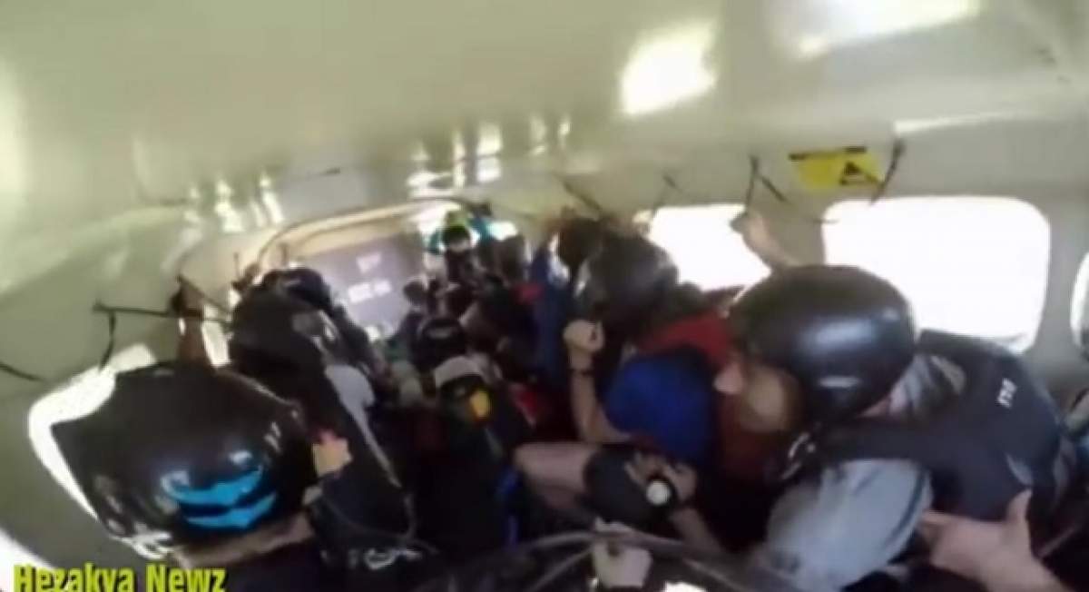 VIDEO / Un avion cu 17 paraşutişti la bord s-a prăbuşit! Întreaga scenă a fost filmată