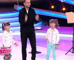 VIDEO / Mihai Morar şi fetiţele lui, număr de magie la "Next Star". Micuţele prezentatorului sunt adorabile