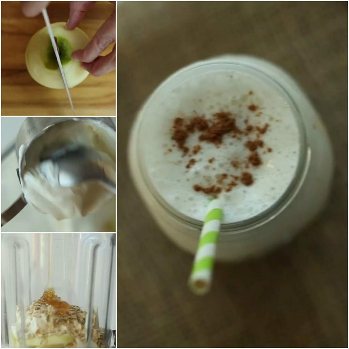 VIDEO / REŢETA ZILEI - LUNI: Fă asta din mere după Paşte şi scapă de senzaţia de "plin"! Cum să prepari un shake de mere ca la carte