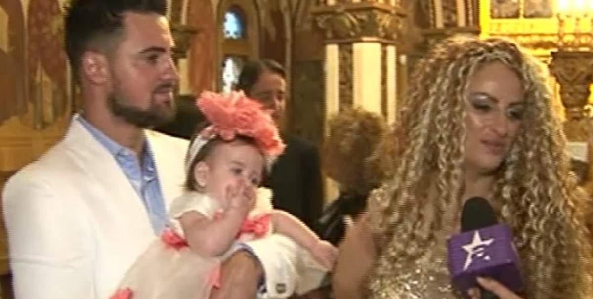 VIDEO / Botez cu lacrimi! Soţul Sânzianei Buruiană, primele declaraţii după creştinarea fiicei