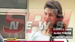 VIDEO / Băiețelul Alinei Pușcaș a fost botezat! Imagini exclusive cu familia prezentatoarei TV