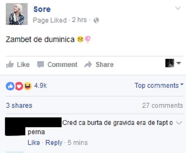 Sore, graviduţă falsă? Fanii n-o cred că e mămică: "Ai purtat pernă"