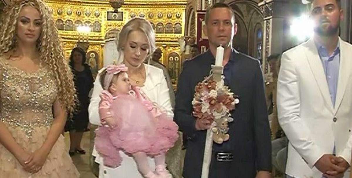 VIDEO / Emoţii la botezul fiicei Sânzianei Buruiană! Slujba a întârziat o oră. Motivul i-a dat palpitaţie blondei