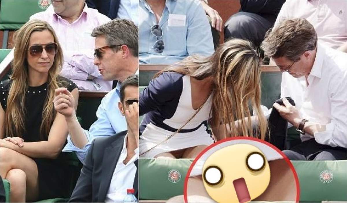 FOTO / Anul trecut, fără chiloţi şi neepilată, anul acesta... aceeaşi scenă, cu un detaliu în plus! Ce au surprins paparazzii între picioarele iubitei lui Hugh Grant