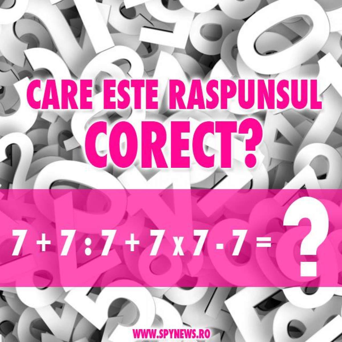 Tu ştii răspunsul corect? Mii de internauţi au încercat să rezolve această ecuaţie, dar au dat-o în bară