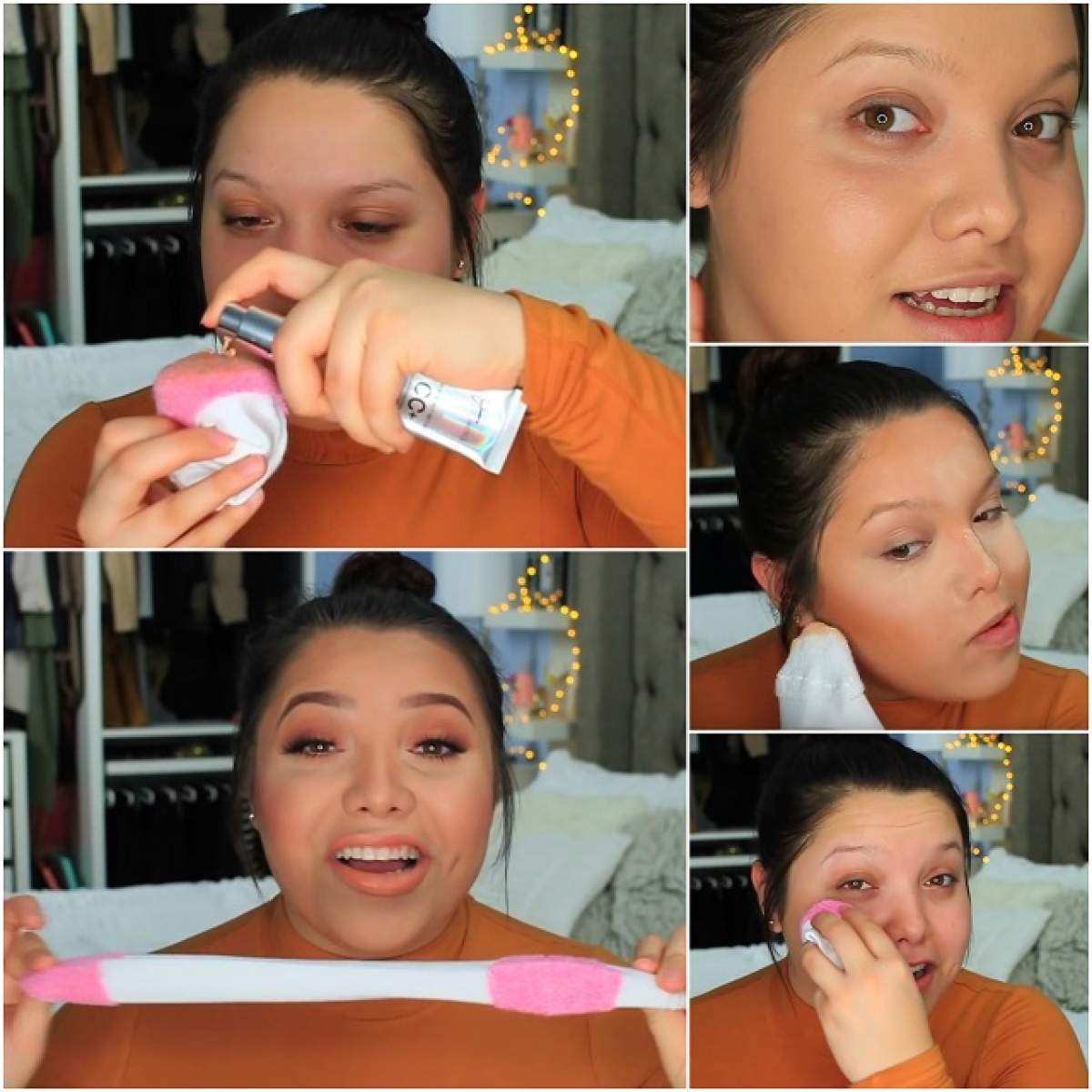 VIDEO / A luat o şosetă şi a început să se machieze cu ea! Rezultatul te va face s-o încerci mâine dimineaţă în oglindă