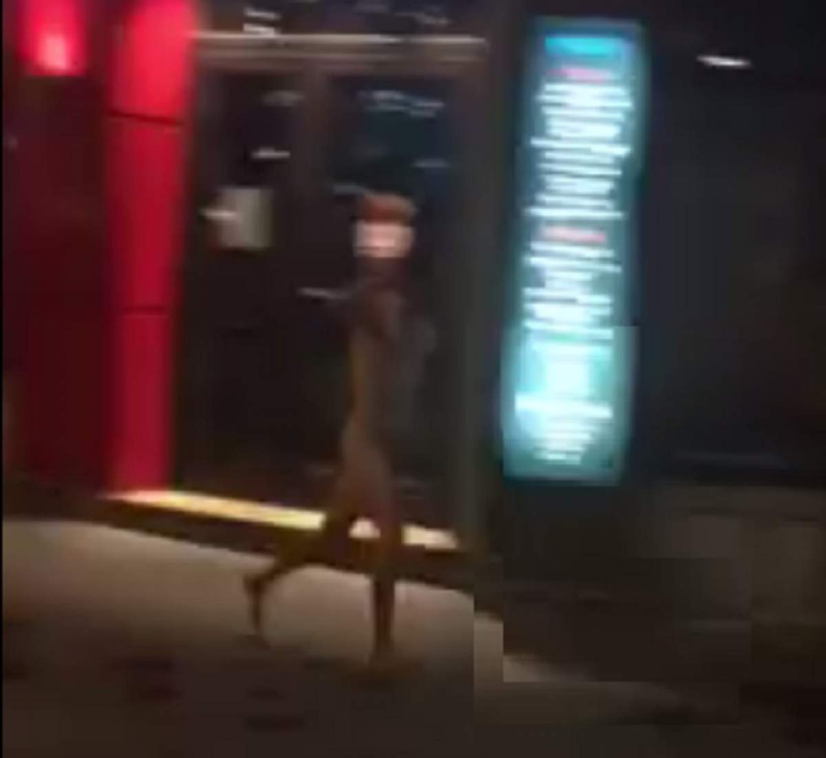 VIDEO / Scene halucinante! Un tânăr a fost surprins în timp ce alerga gol puşcă prin Bucureşti!