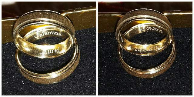 Aurel şi Valentina de la "Mireasă pentru fiul meu" au făcut publice imagini cu verighetele lor! Iată ce scrie pe ele