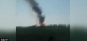 VIDEO / Explozie în lanţ la Mihăileşti după ce un tir cu butelii a luat foc