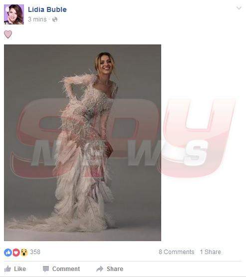 Lidia Buble a îmbrăcat rochia albă, dar n-a vrut să ştie nimeni!