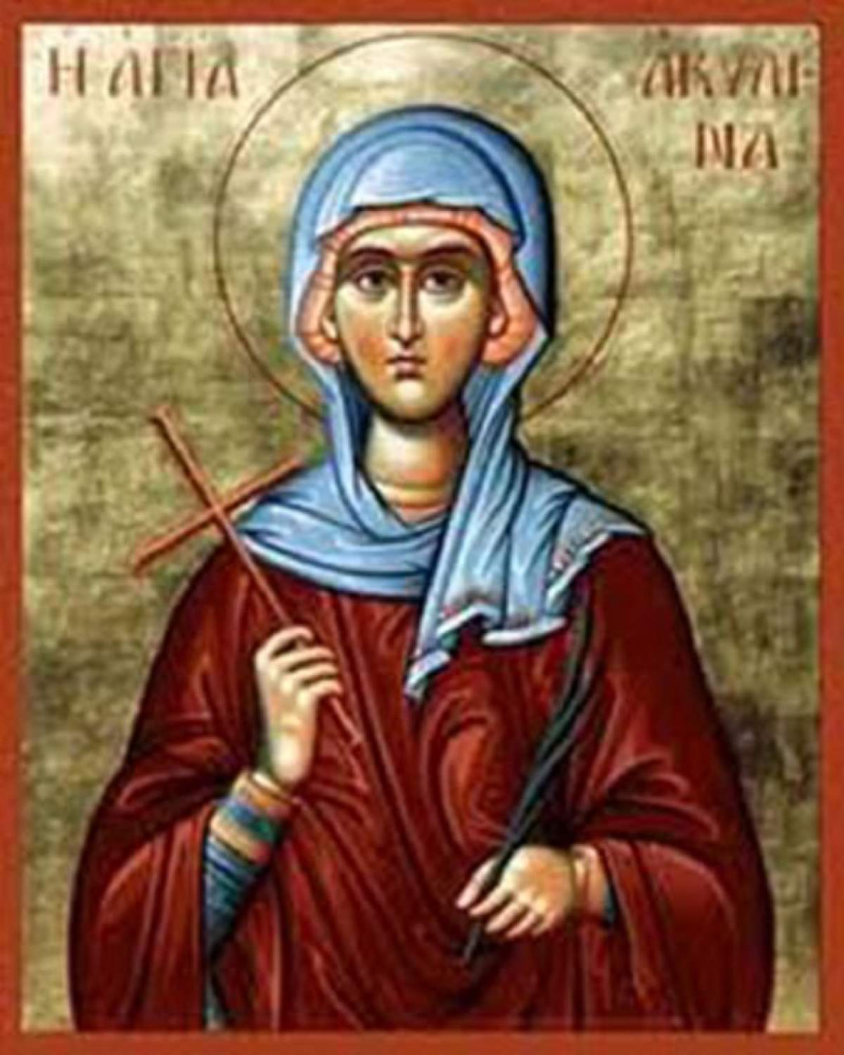 13 Iunie, ziua în care ortodocşii o celebrează pe Sfânta Muceniţă Achilina!