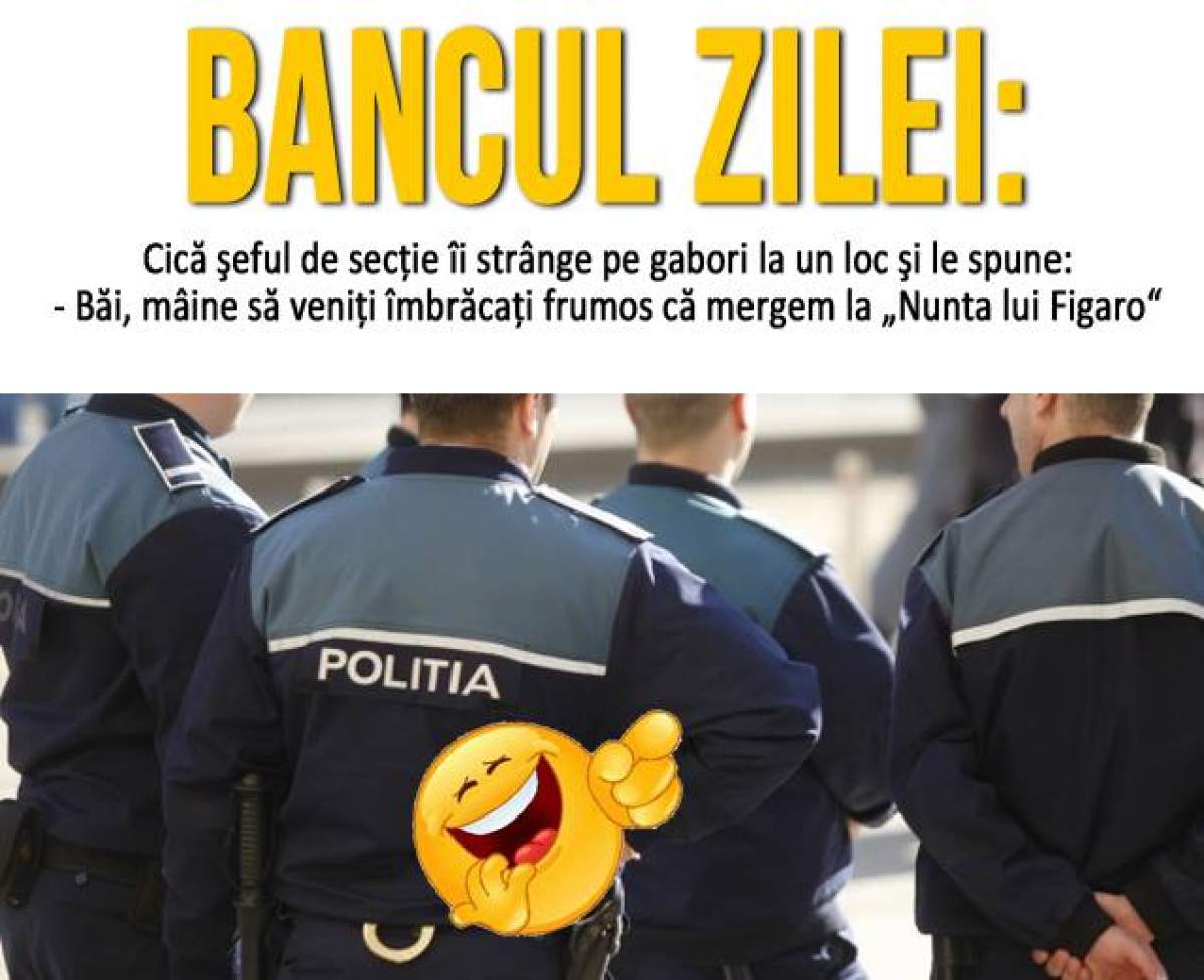 Bancul zilei: Cică şeful de secţie îi strânge pe gabori la un loc şi le spune...