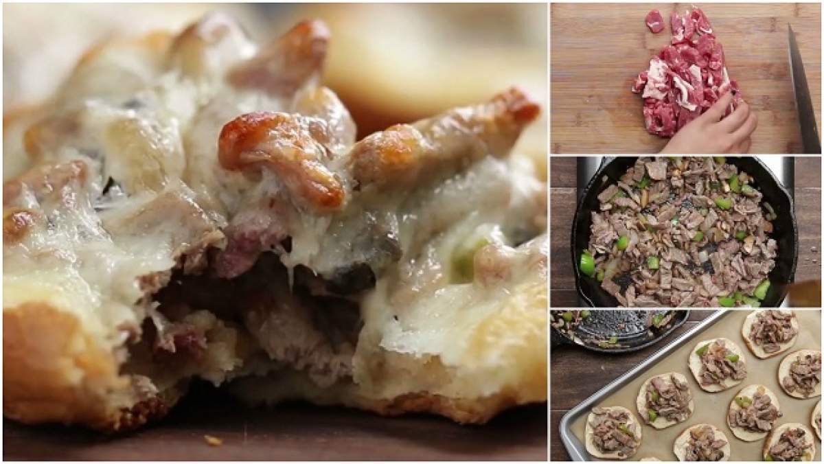 VIDEO / REŢETA ZILEI: MARŢI - Chifle înjumătăţite cu friptură şi brânză! Un deliciu la cuptor