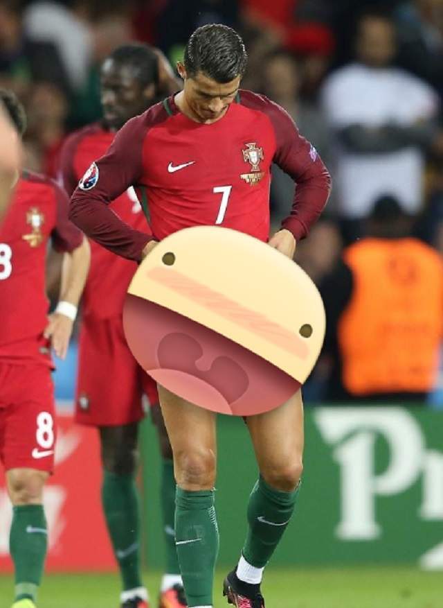 FOTO / Cristiano Ronaldo a arătat la Euro 2016 TOT ce ascunde în pantaloni! Ce ziceţi, e "dotat"?