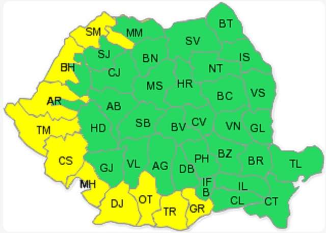 Canicula nu se dă plecată! CODUL GALBEN a fost prelungit