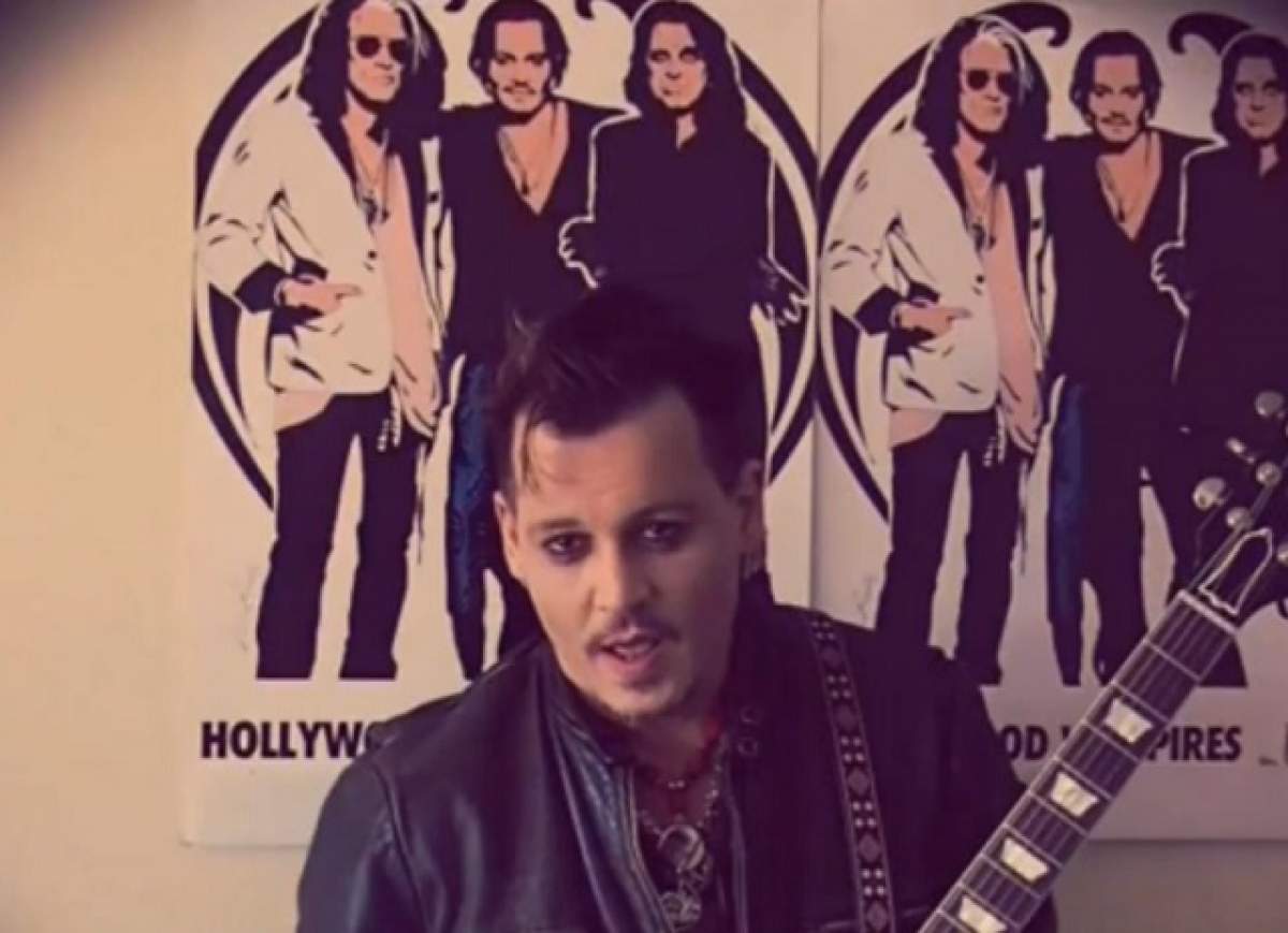 VIDEO / Mesajul lui Johnny Depp pentru fanii săi din România! Ce le-a spus înaintea concertului din această seară