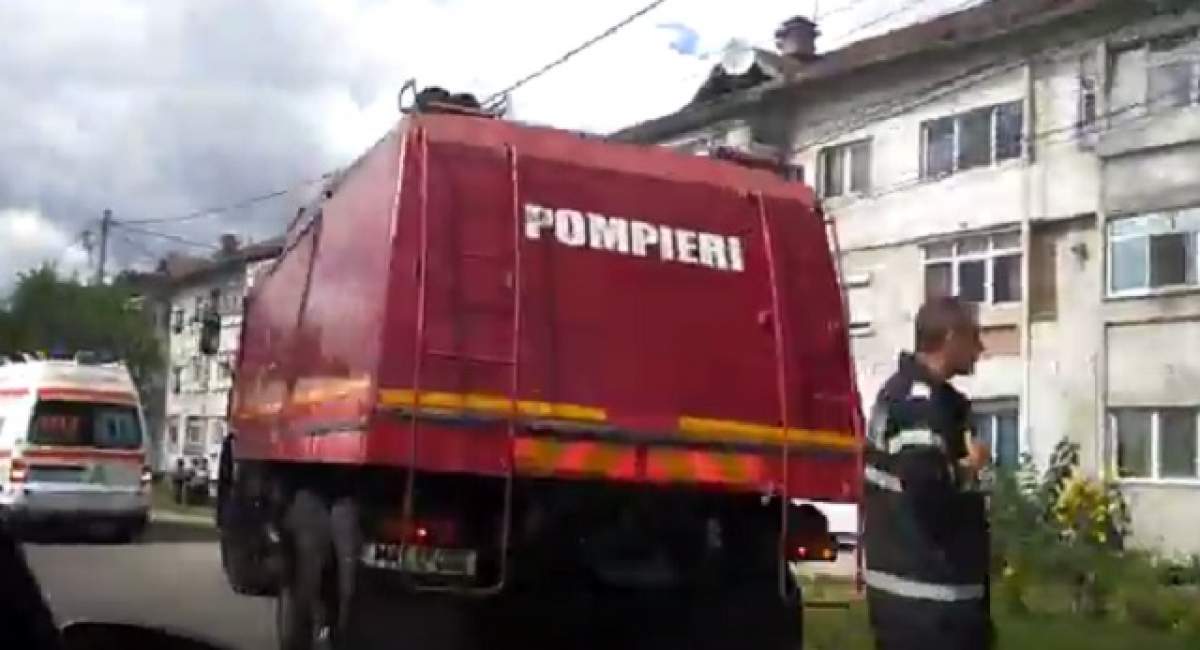 VIDEO / Explozie la un bloc de pe DN1! Incidentul s-a soldat cu o victimă