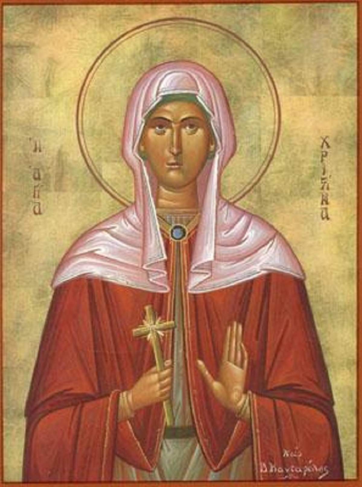 Sfânta Mare Muceniță Hristina este pomenită în calendarul creştin ortodox