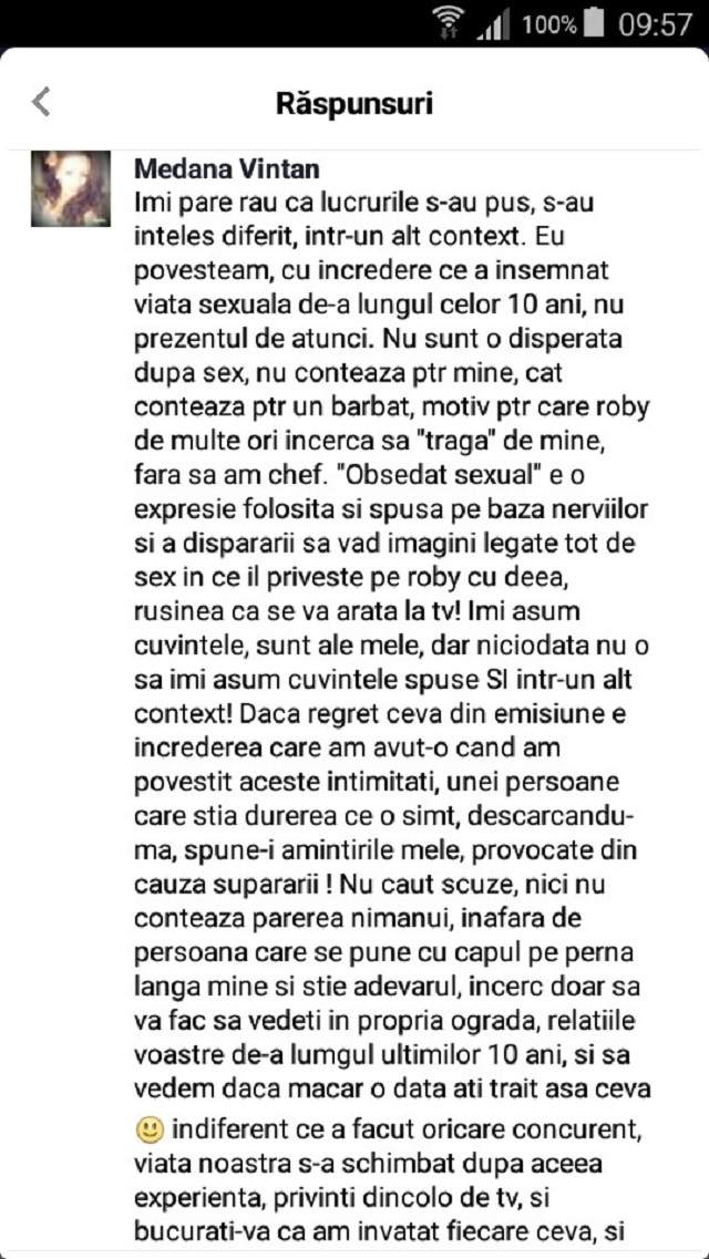 L-a acuzat pe Roby că "nu era bun la pat" şi acum o dă la întors! Medana de la "Insula Iubirii", mesaj pentru admiratori