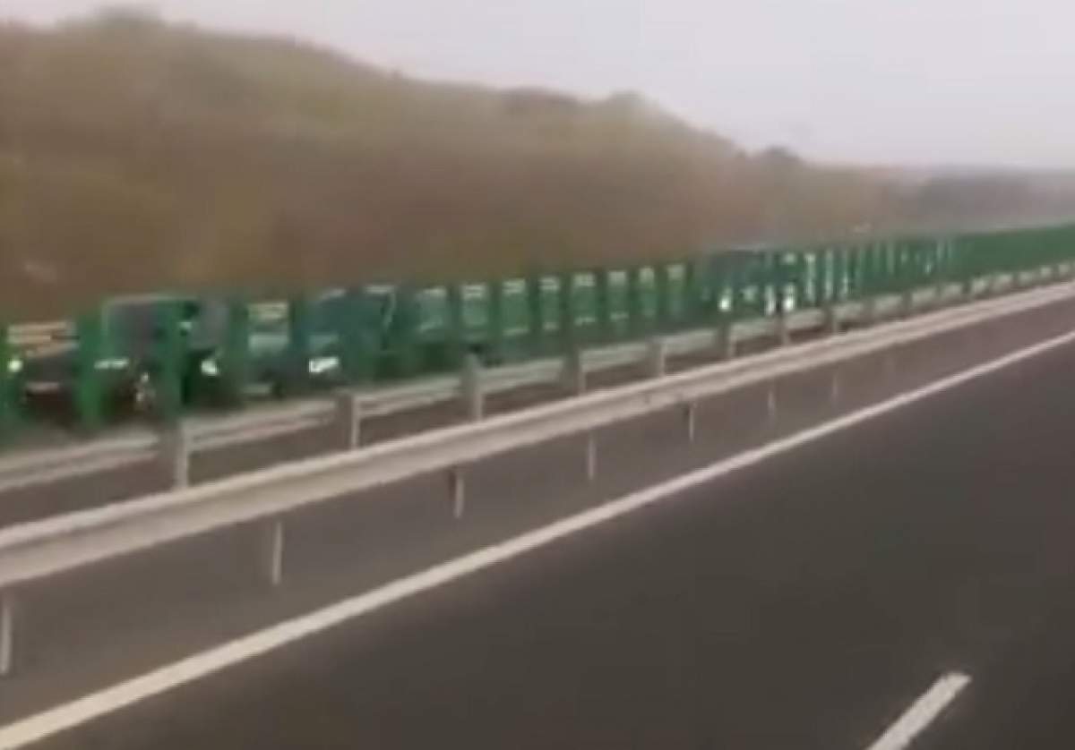 VIDEO / Accident în lanţ pe Autostrada Soarelui