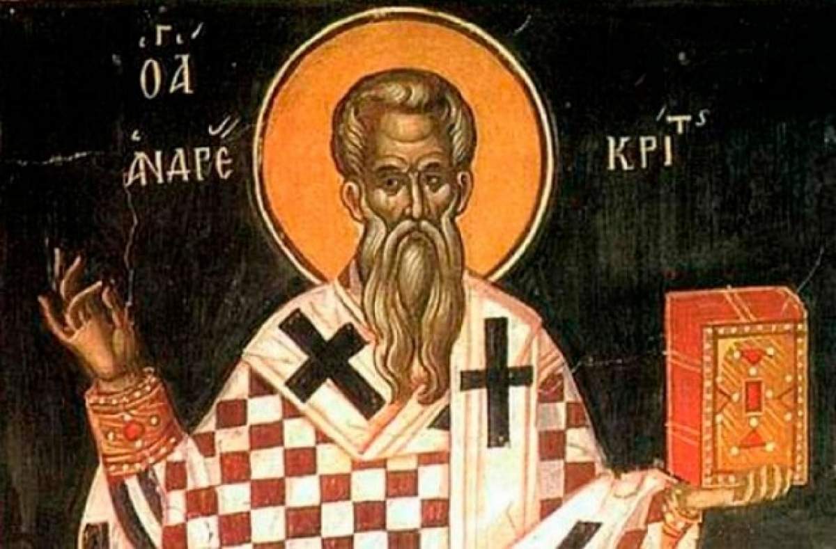 Creştinii îl pomenesc astăzi pe Sfântul Andrei, arhiepiscopul Cretei