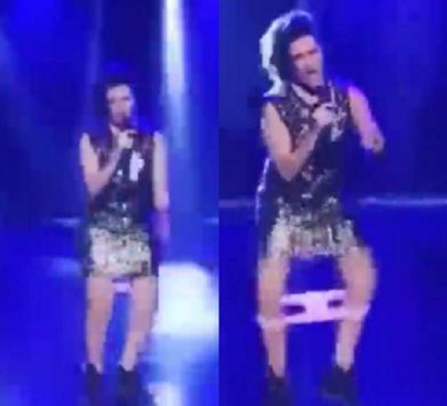 VIDEO / Moment PENIBIL pe scenă! O cântăreaţă celebră a dansat cu foc şi s-a trezit cu CHILOŢII în vine