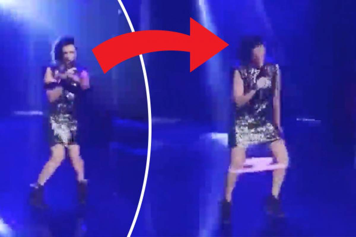 VIDEO / Moment PENIBIL pe scenă! O cântăreaţă celebră a dansat cu foc şi s-a trezit cu CHILOŢII în vine