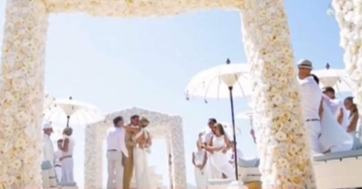 VIDEO / Nuntă de poveste, la Ibiza. Imagini spectaculoase