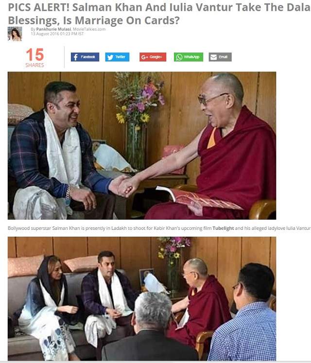 Se pregătesc intens de nuntă?! Iulia Vântur și Salman Khan, întâlnire misterioasă cu Dalai Lama