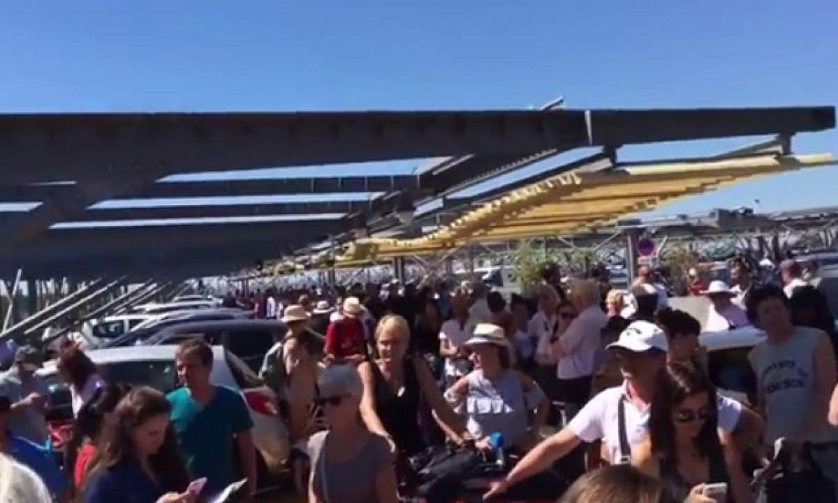 VIDEO / Panică pe aeroportul din Nisa! Călătorii au fost evacuați de urgență