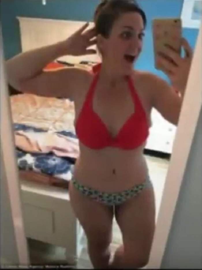 VIDEO / Cântărea 177 de kilograme şi suferea de obezitate morbidă! Cum arată femeia care a îmbrăcat costum de baie, după ce a slăbit 90 de kilograme