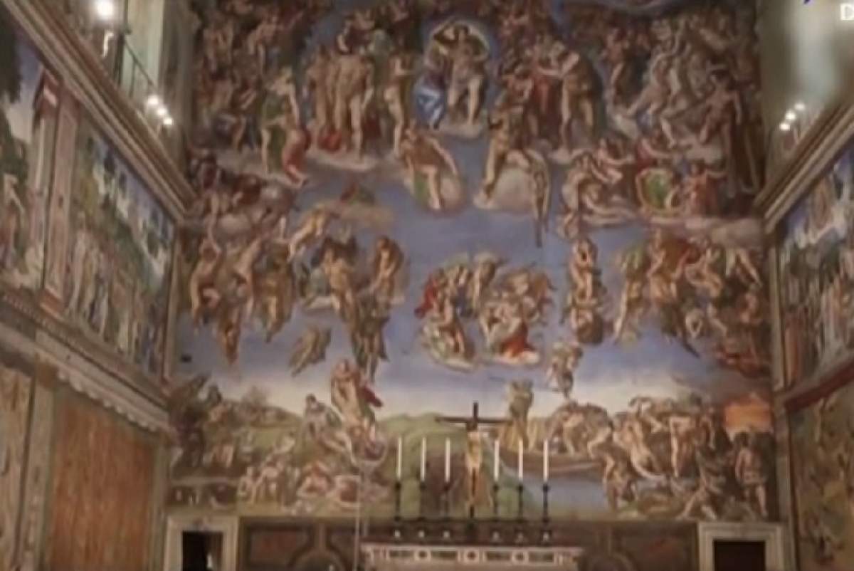 VIDEO / Tavanul Capelei Sixtine, secrete tulburătoare despre creierul uman! Ce a vrut să ascundă Michelangelo în templu