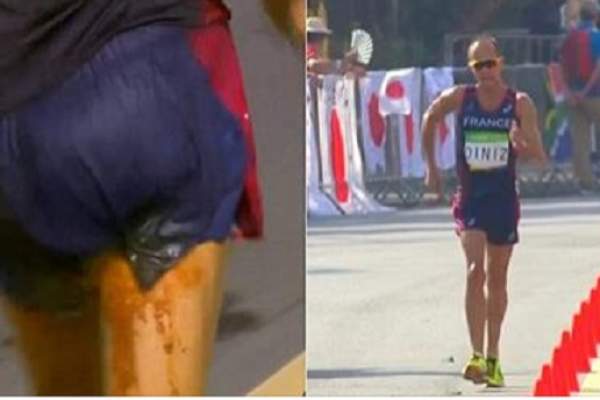 VIDEO / Ups! A pățit rușinea când toți ochii erau pe el! Un atlet francez nu a mai rezistat până la baie și a comis-o pe pistă, dar n-a renunțat la cursă