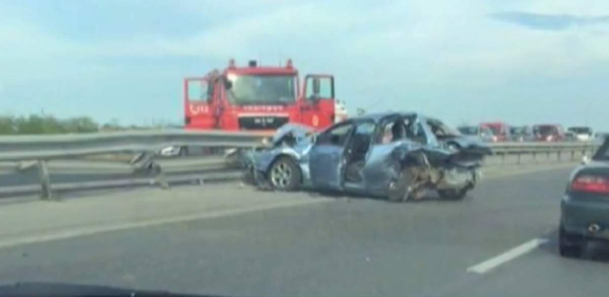 VIDEO / Primele imagini cu accidentul GRAV în care un artist român a fost implicat! Mașina e făcută ZOB