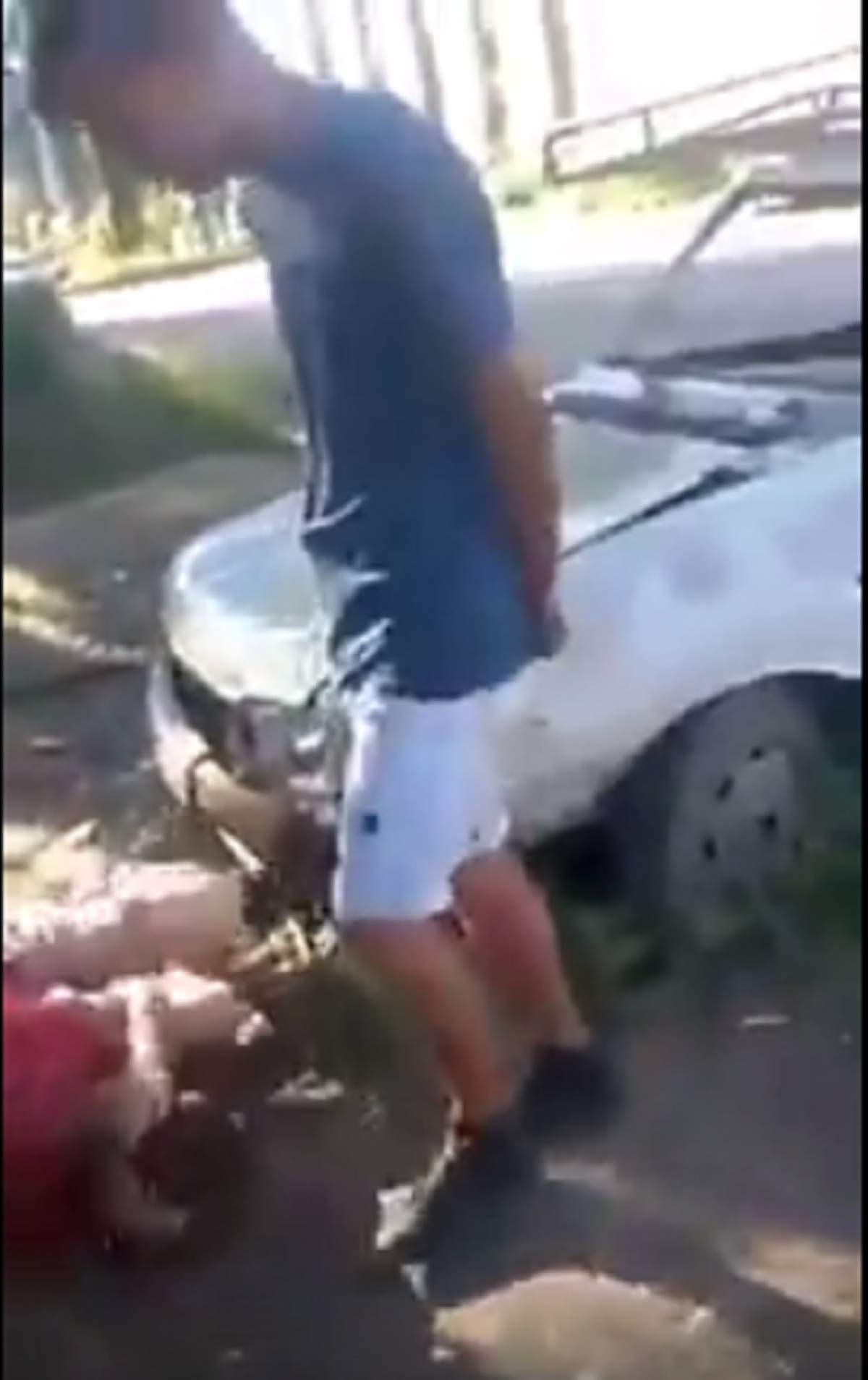 VIDEO ÎNFIORĂTOR! Un tânăr este bătut și lovit pe cap de către doi agresori! Imaginile i-au șocat pe internauți