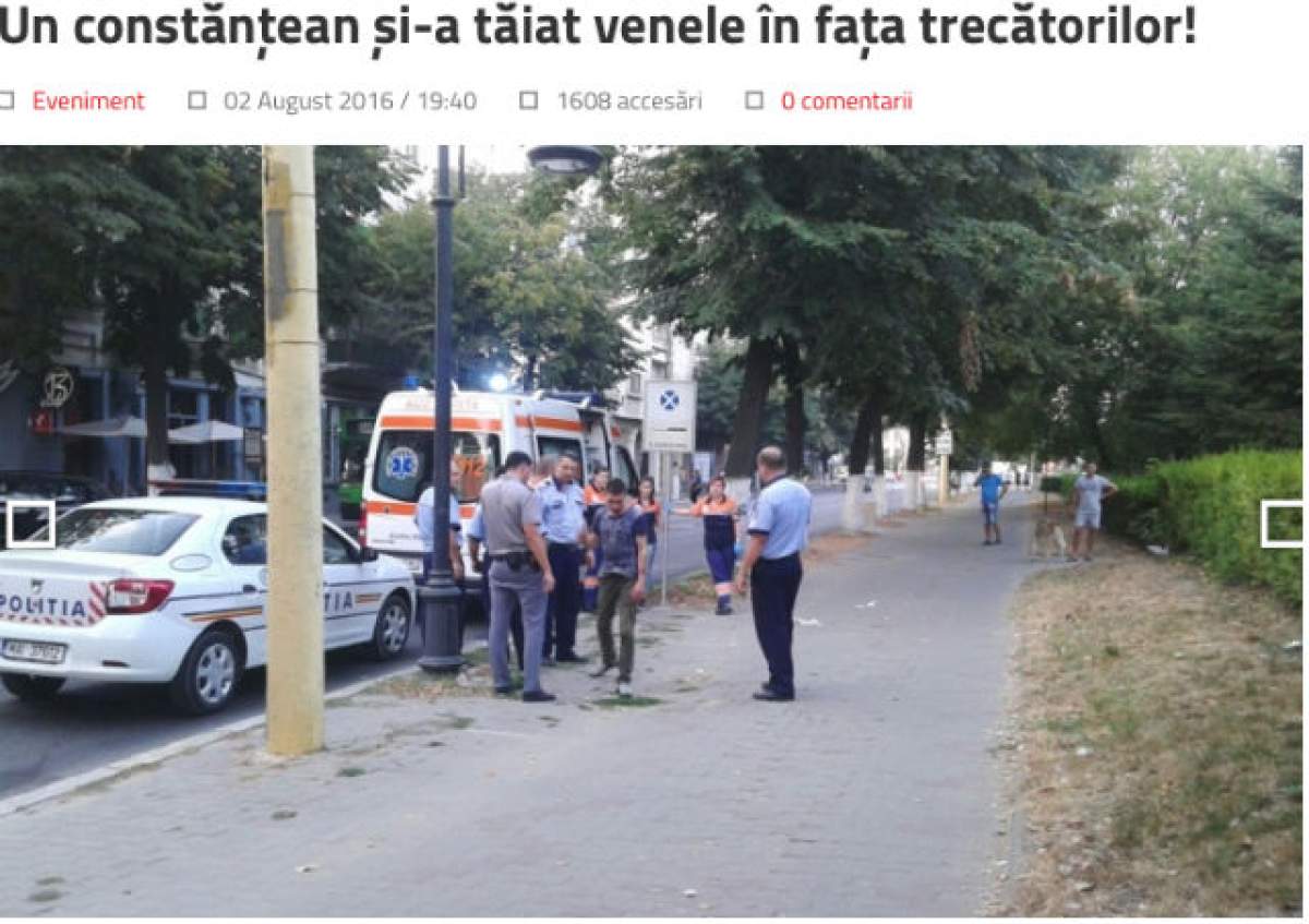 Caz CUTREMURĂTOR în Constanța! Un bărbat a încercat să-și ia viața sub privirile îngrozite ale trecătorilor