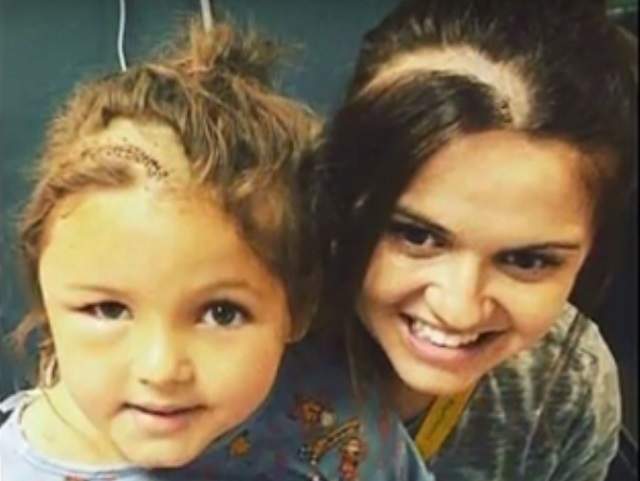 FOTO / Fiica ei a fost diagnosticată cu o tumoră pe creier, iar asta a determinat-o să ia o decizie radicală! Imaginea face furori pe internet