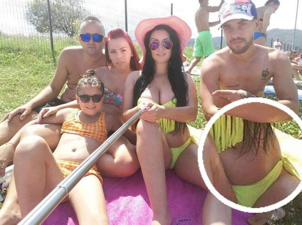 FOTO / Vremurile în care ”defila” cu silueta perfectă au apus! Iubita unui concurent de la ”Mireasă pentru fiul meu”, cu burtica la vedere, la ştrand