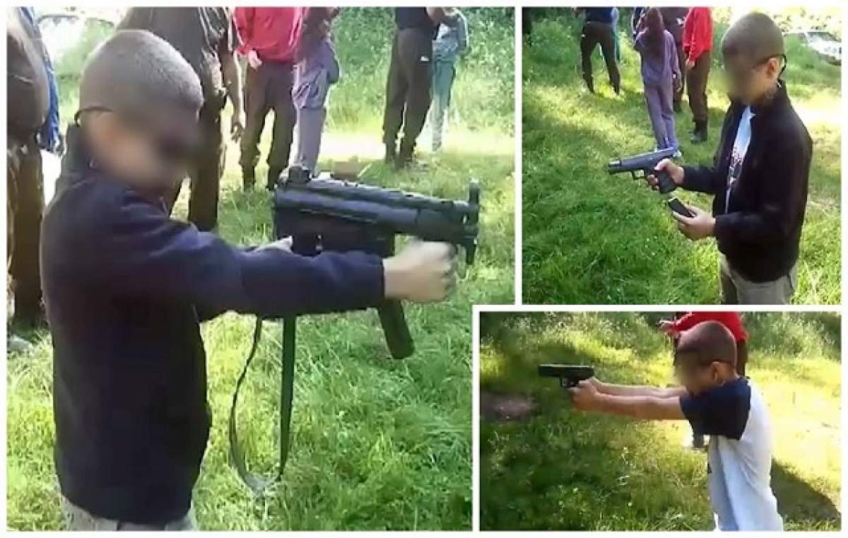 VIDEO / Imagini şocante din România! Copii de 10 ani care trag cu arme de foc!