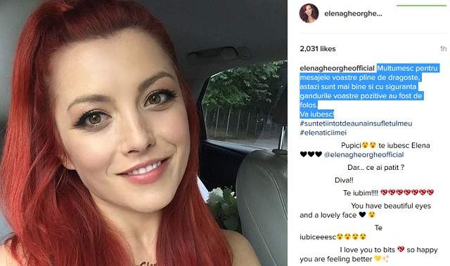 Elena Gheorghe, prima declaraţie după ce a ajuns de urgenţă la spital! Ce se întâmplă în aceste momente cu ea