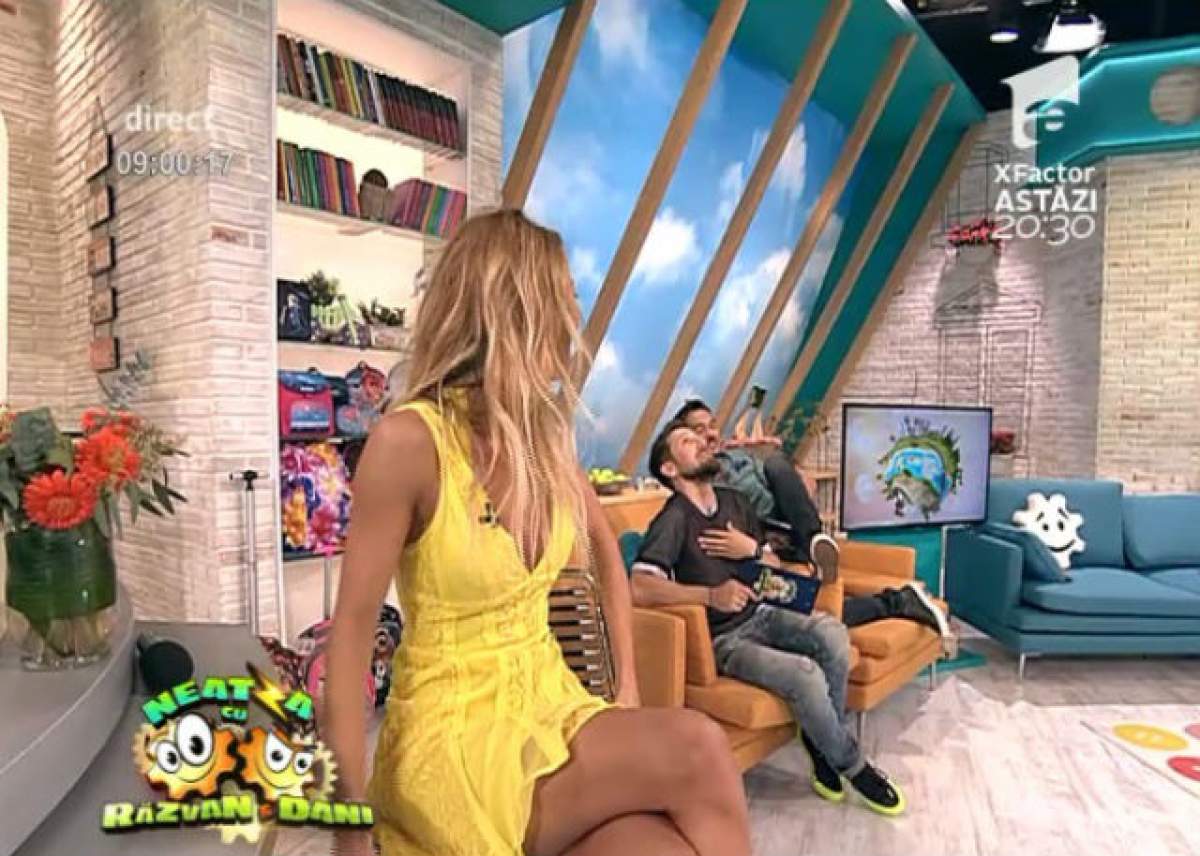FOTO / Incident în direct la TV! Toţi cei din platoul de la "'Neatza cu Răzvan şi Dani" au tras o sperietură zdravănă