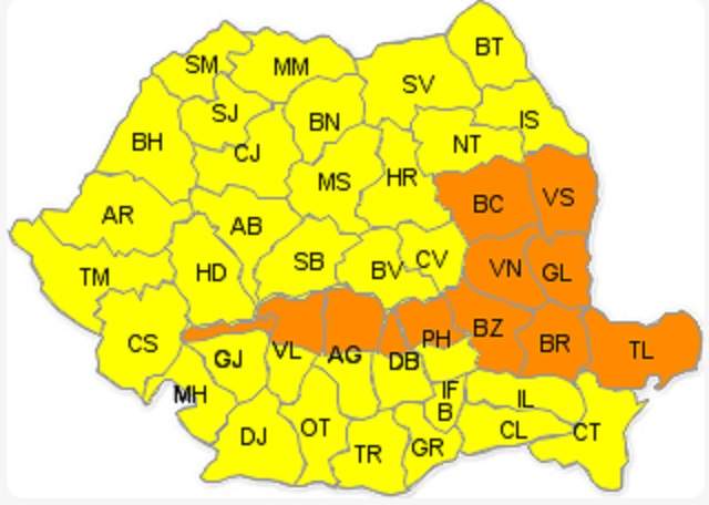 UPDATE - Toamna şi-a intrat în drepturi! COD PORTOCALIU de ploi pentru mai multe judeţe