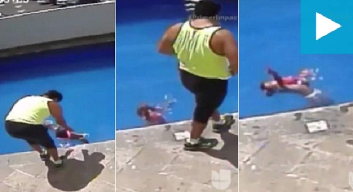 VIDEO ŞOCANT / Şi-a aruncat fiica vitregă în piscină şi a privit cum se îneacă. Ce pedeapsă a primit criminalul