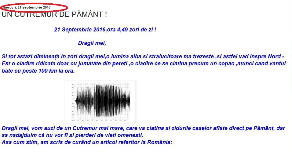 Ştia că va fi cutremur mare cu trei zile înainte! Ce spunea Maria Ghiorghiu despre seismul care a cutremurat Bucureştiul te va zgudui bine de tot