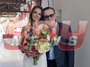 FOTO / Singurele imagini, din interior, de la căsătoria lui Gabriel Cotabiţă! Momentul în care au spus "Da" şi sărutul mirilor