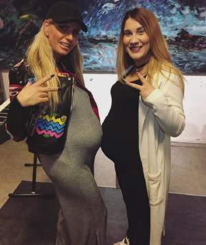 Cine are cea mai mare burtă de gravidă din ţară? Două artiste s-au luat la măsurat. Facem pariu că nu le recunoşti?