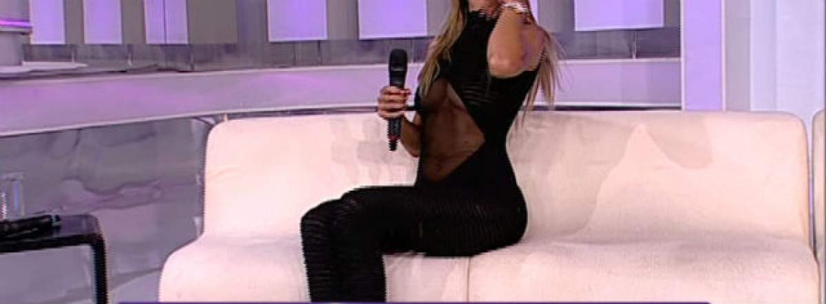 VIDEO / Imagini de infarct! Şi fără sutien, şi cu un outfit transparent! Aşa a apărut la TV o vedetă din showbizul românesc!