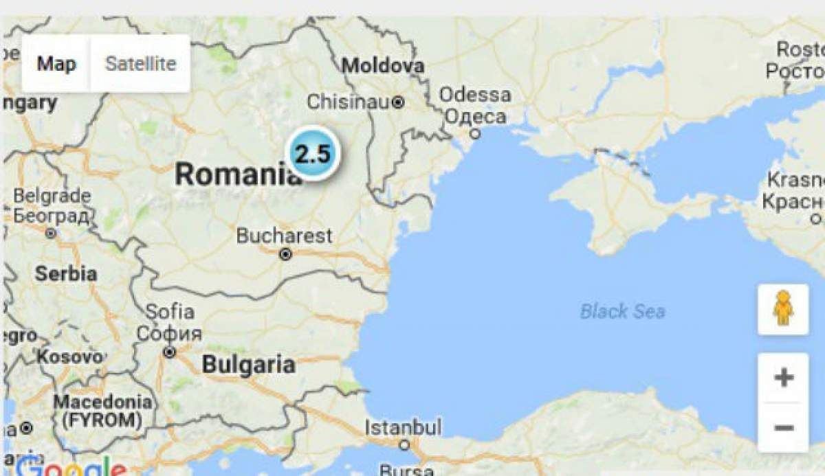 Un nou CUTREMUR în România! A avut o magnitudine de 2,5 grade pe scara Richter