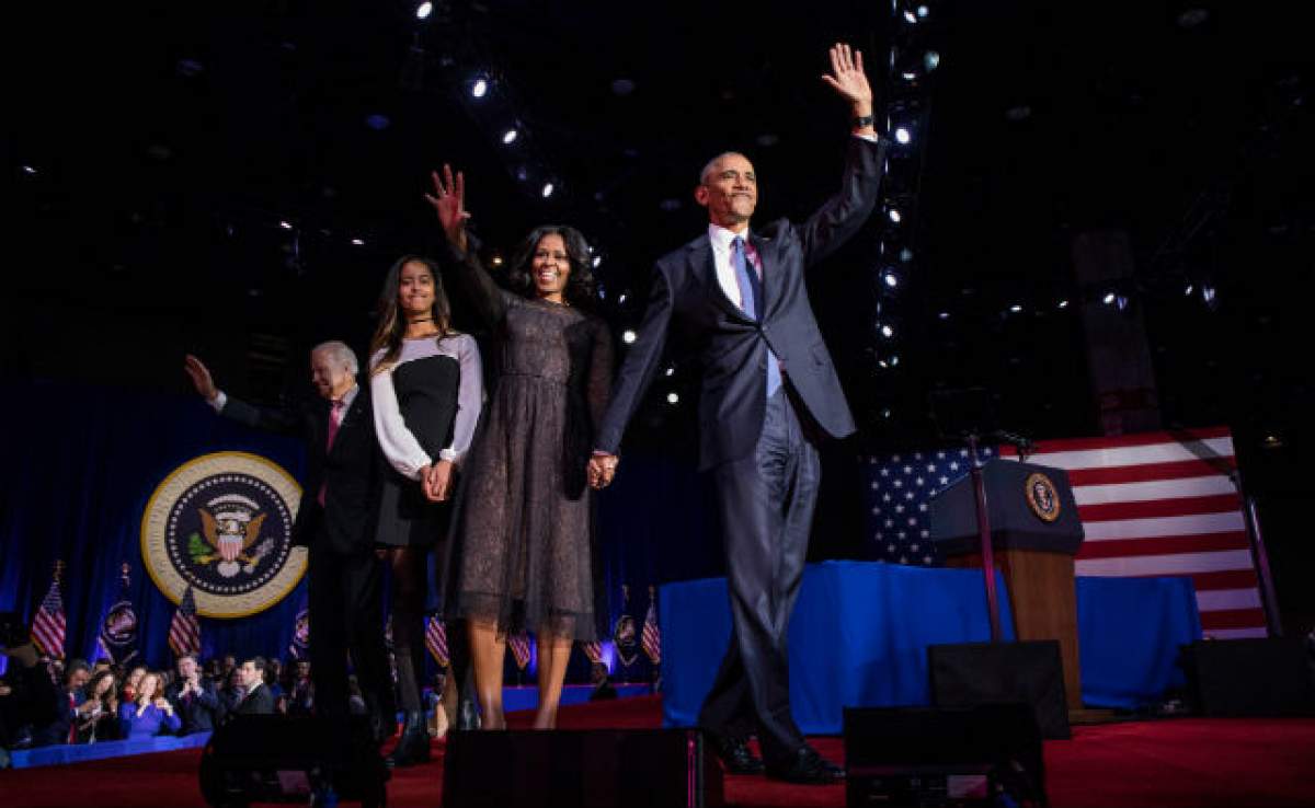 VDEO / Barack Obama, ÎN LACRIMI în discurs prezidenţial de adio după ce s-a adresat soţiei sale!