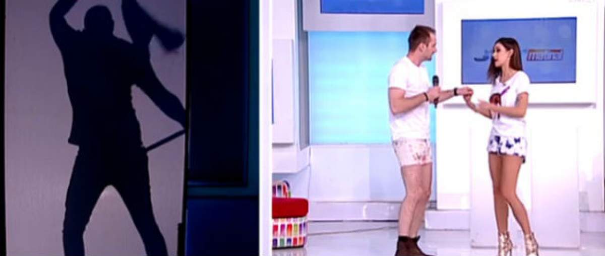 VIDEO & FOTO / Premieră la "Star Matinal"! Natalia Mateuţ şi Răzvan Botezatu, în BUDIGĂI la TV, după ce au fost provocaţi de Mikey Haş